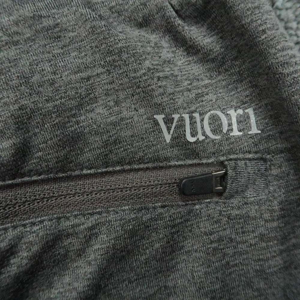 Vuori Pants Mens Small Gray Sunday Performance Jogger Athletic Zip Pocket V416